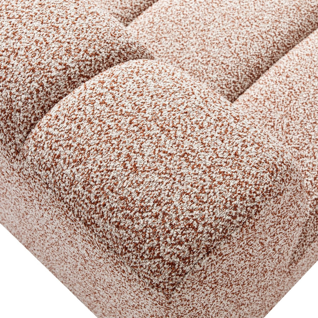 Granvia Musk Blush Boucle Modular Sofa, 1-Seater Armless Sofa