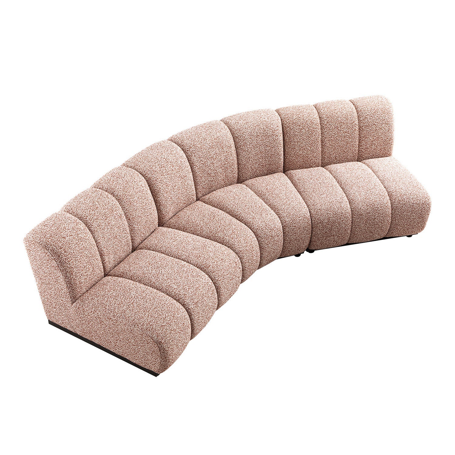 Granvia Musk Blush Boucle Modular Sofa, 3-Seater Corner Sofa