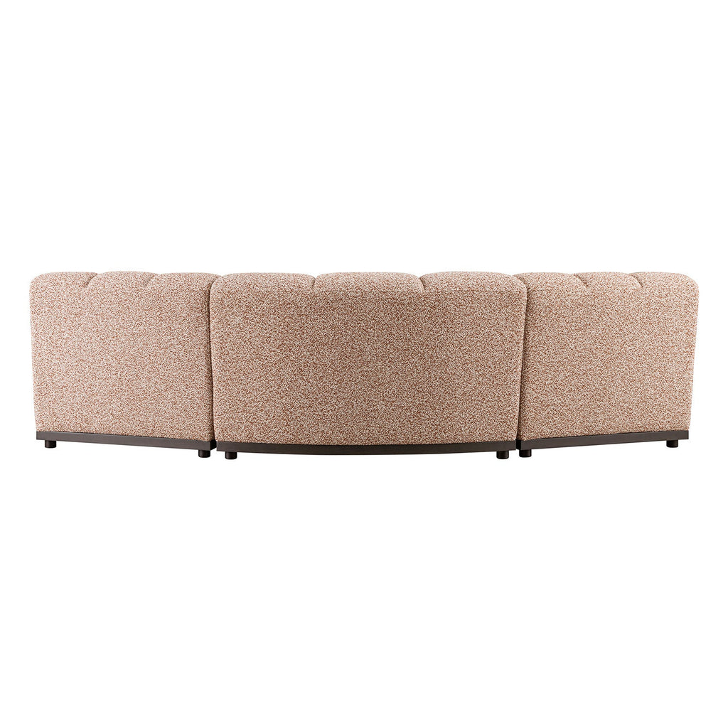 Granvia Musk Blush Boucle Modular Sofa, 3-Seater Corner Sofa