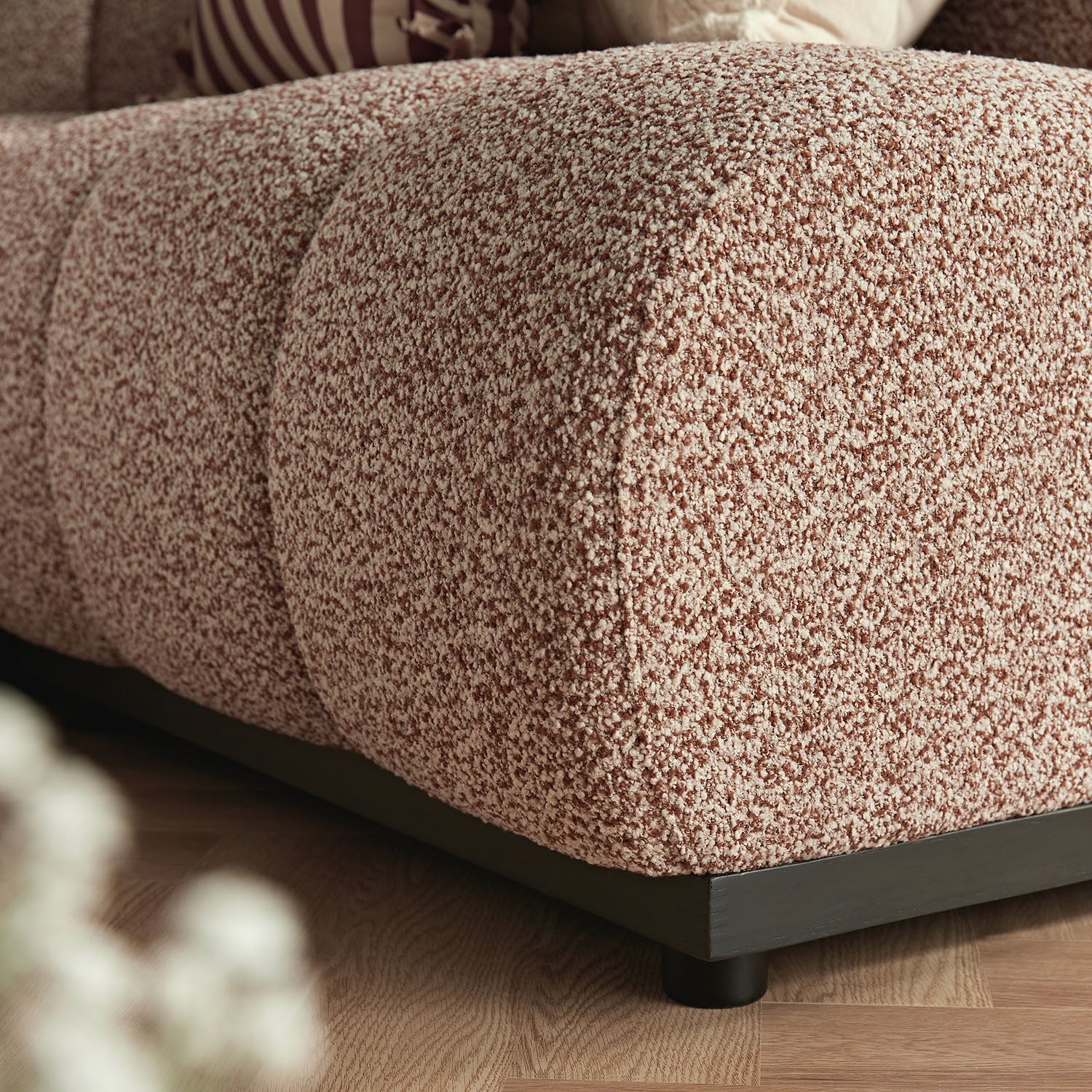 Granvia Musk Blush Boucle Modular Sofa, 3-Seater Corner Sofa