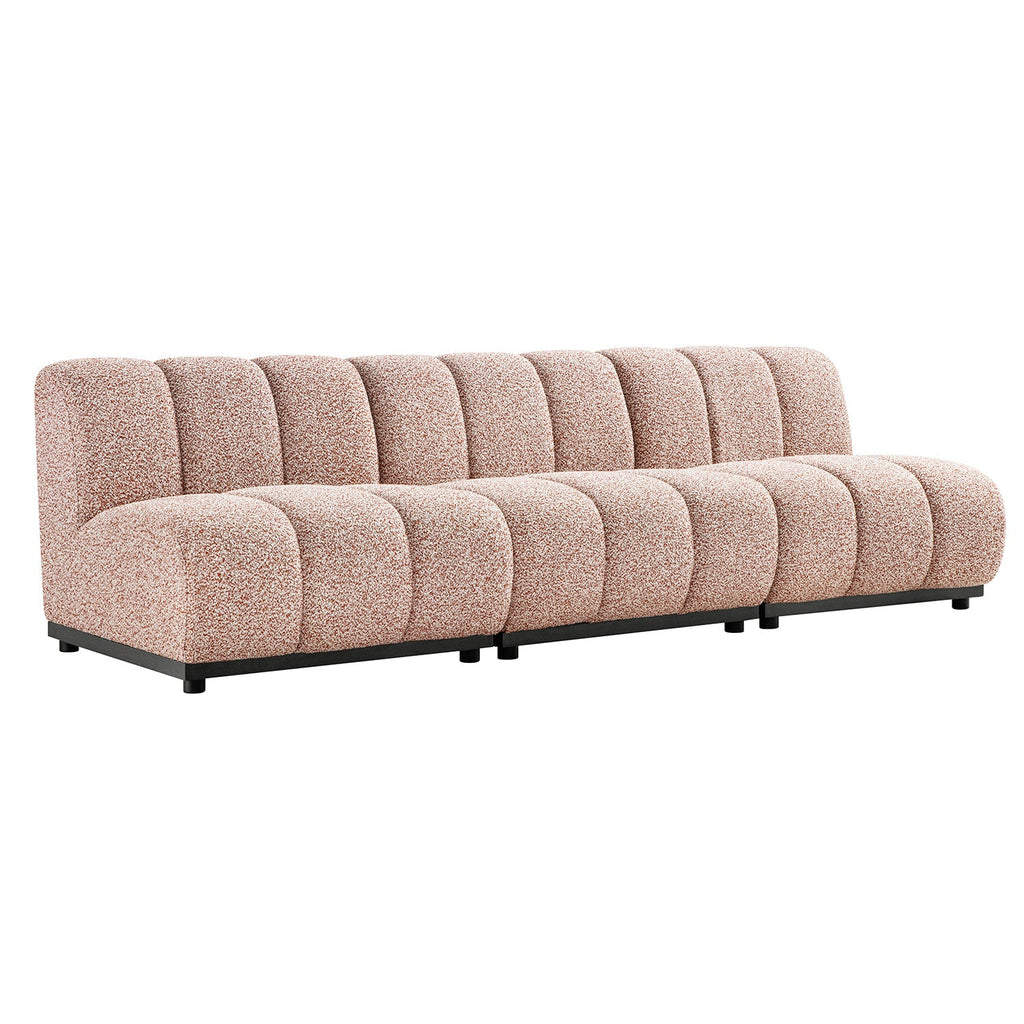 Granvia Musk Blush Boucle Modular Sofa, 3-Seater Sofa