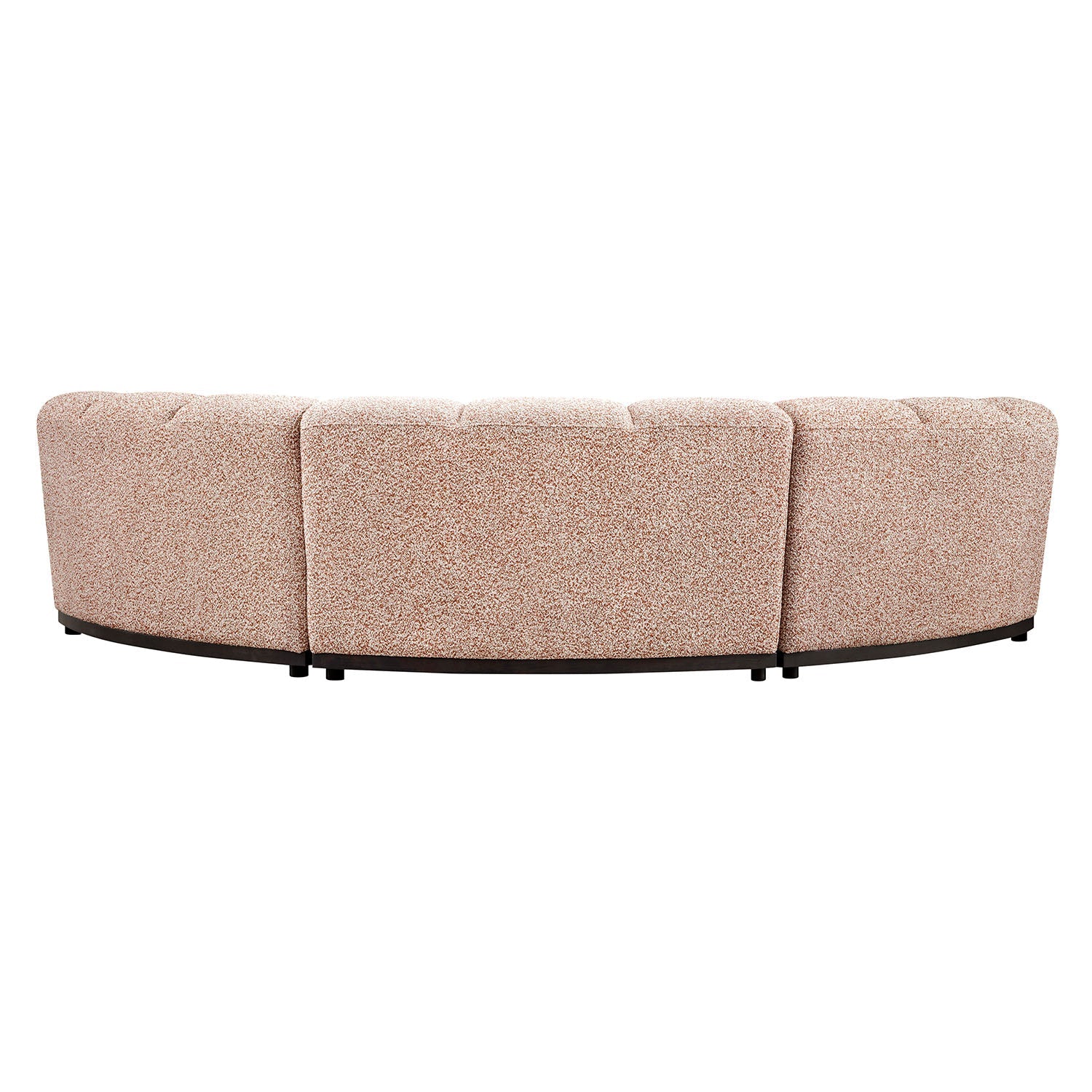 Granvia Musk Blush Boucle Modular Sofa, 3-Seater Curved Sofa