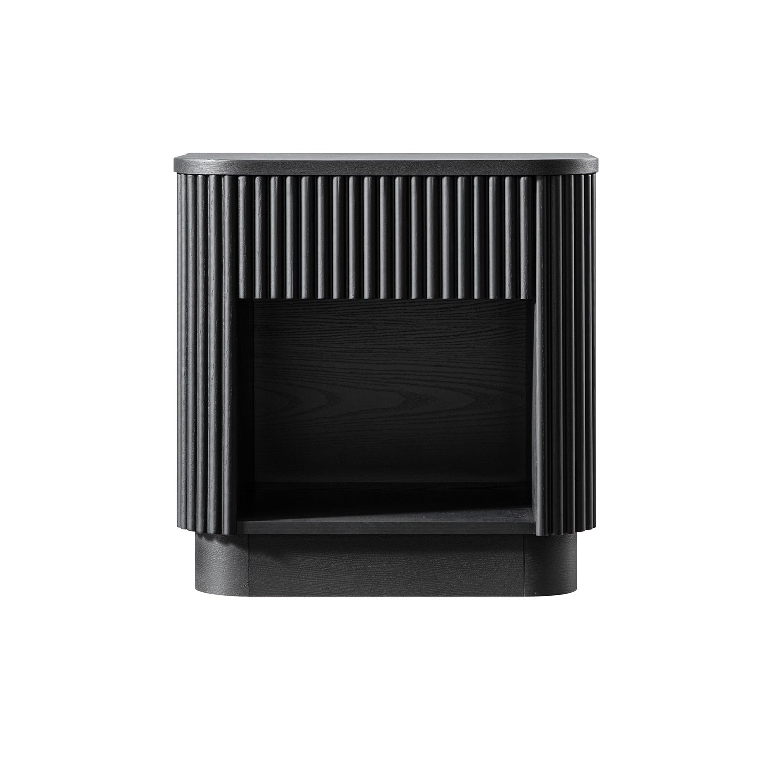 Maru 1-Drawer Bedside Table, Black