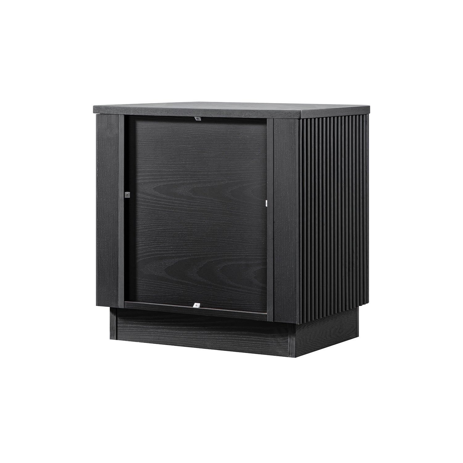 Maru 1-Drawer Bedside Table, Black