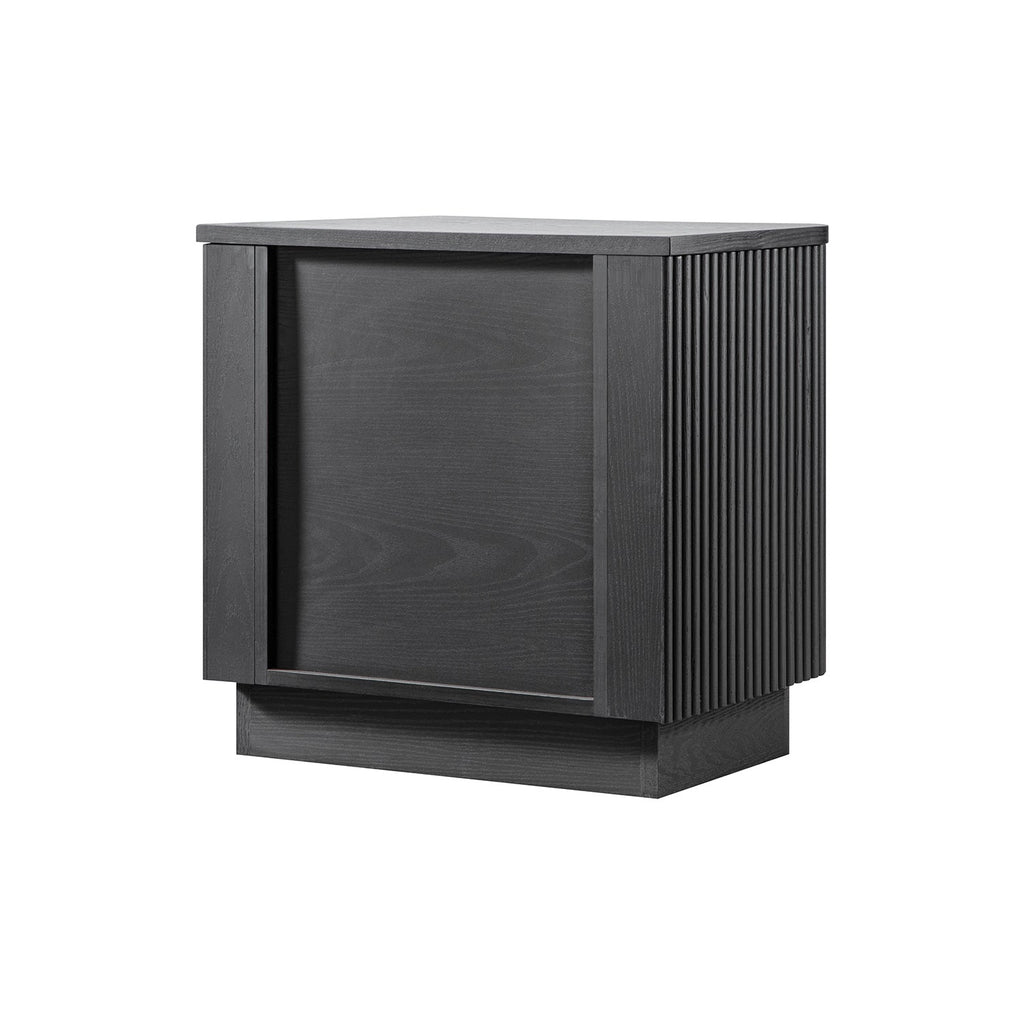 Maru 2-Drawer Bedside Table, Black