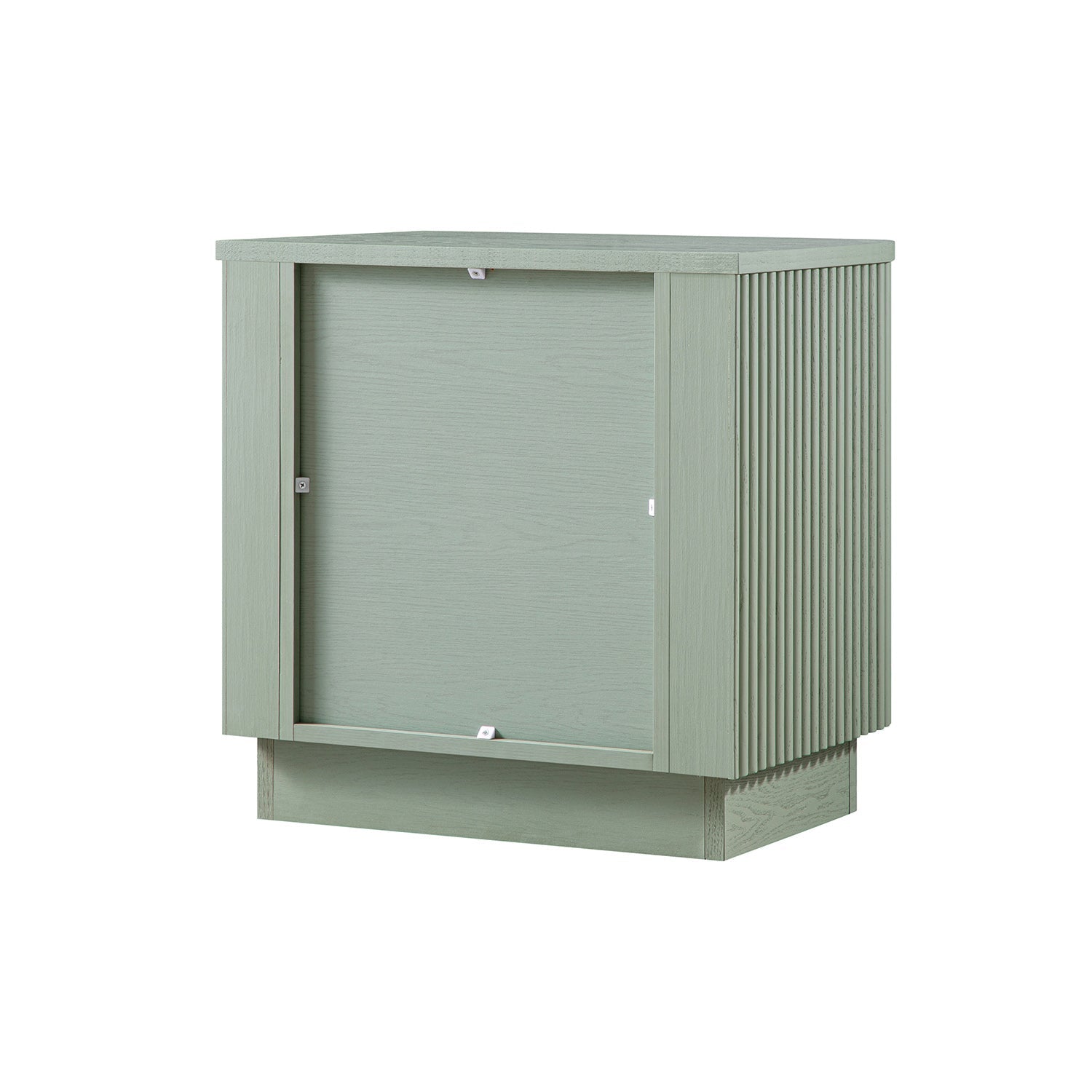 Maru 2-Drawer Bedside Table, Sage Green
