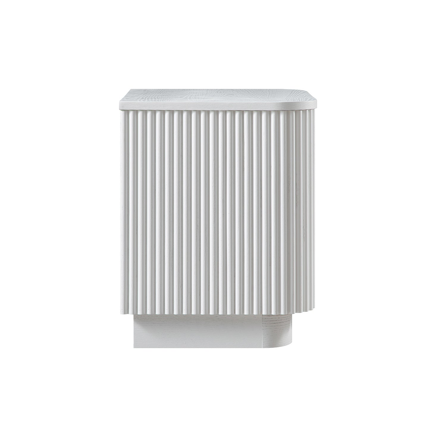 Maru 2-Drawer Bedside Table, Washed White