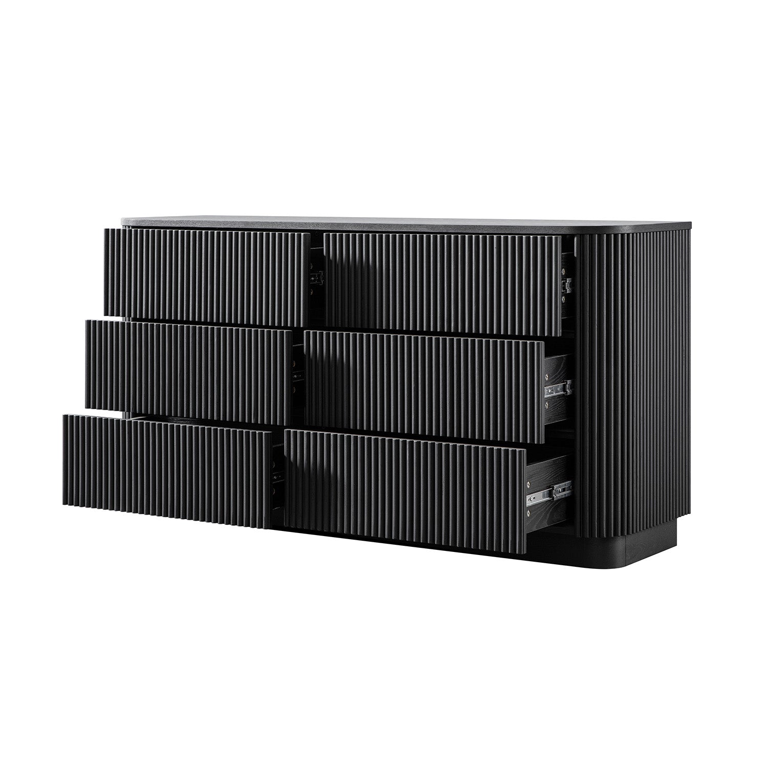 Maru Chest of 6 Drawers, Black