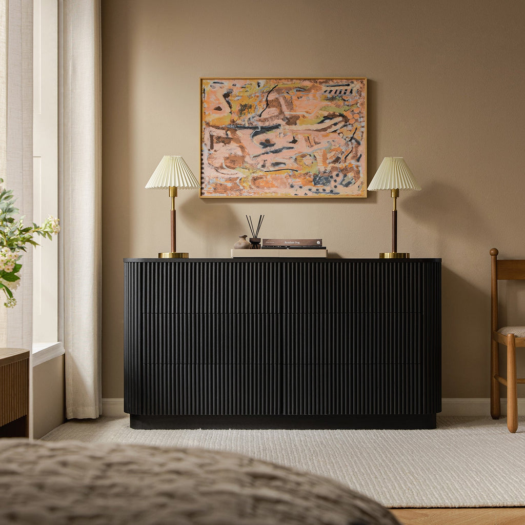 Maru Chest of 6 Drawers, Black