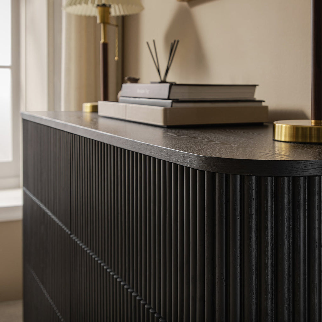 Maru Chest of 6 Drawers, Black