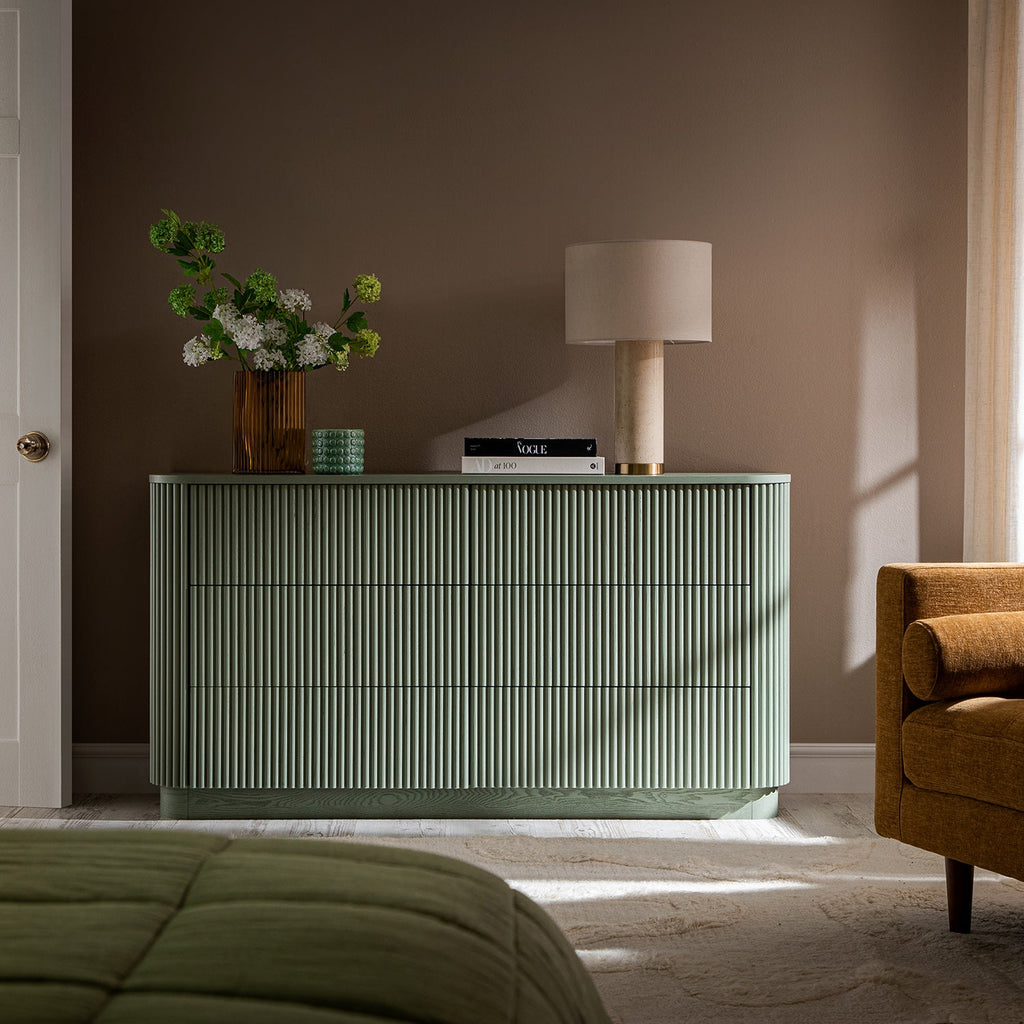 Maru Chest of 6 Drawers, Sage Green