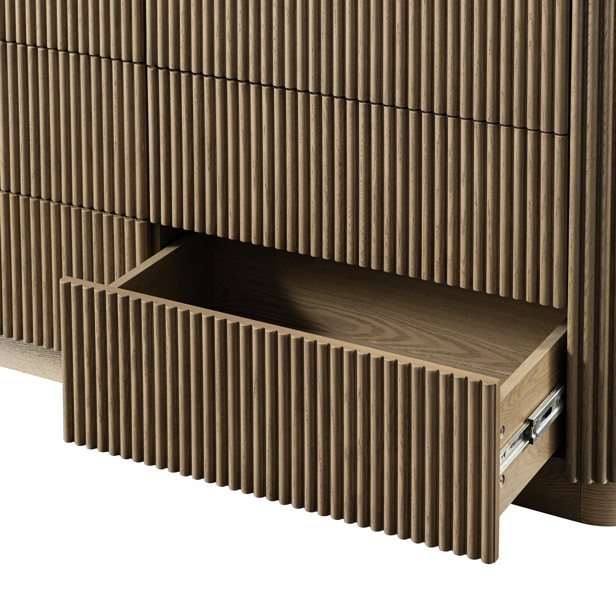 Maru Chest of 6 Drawers, Silver Oak