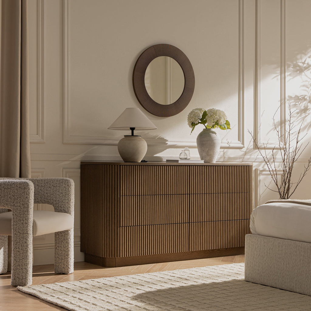 Maru Chest of 6 Drawers, Silver Oak