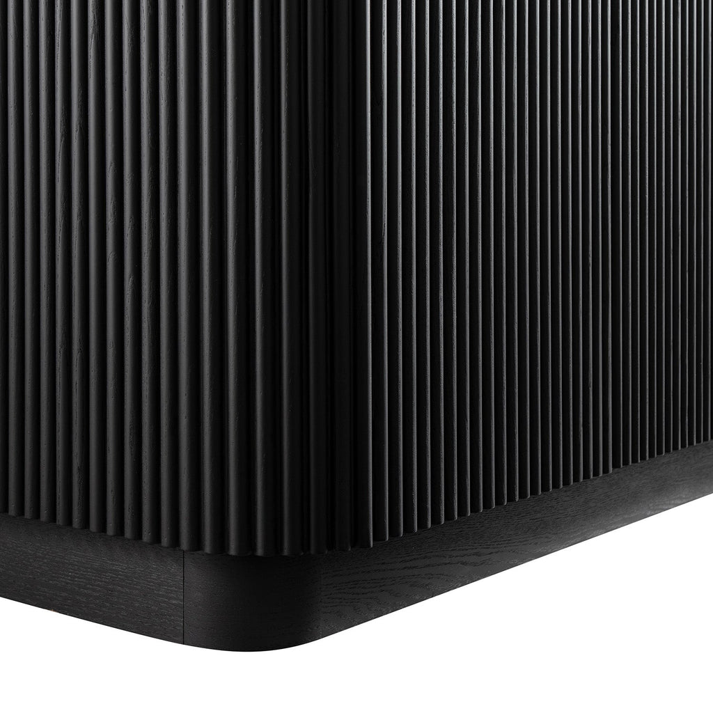 Maru Large 4-Door Sideboard, Black