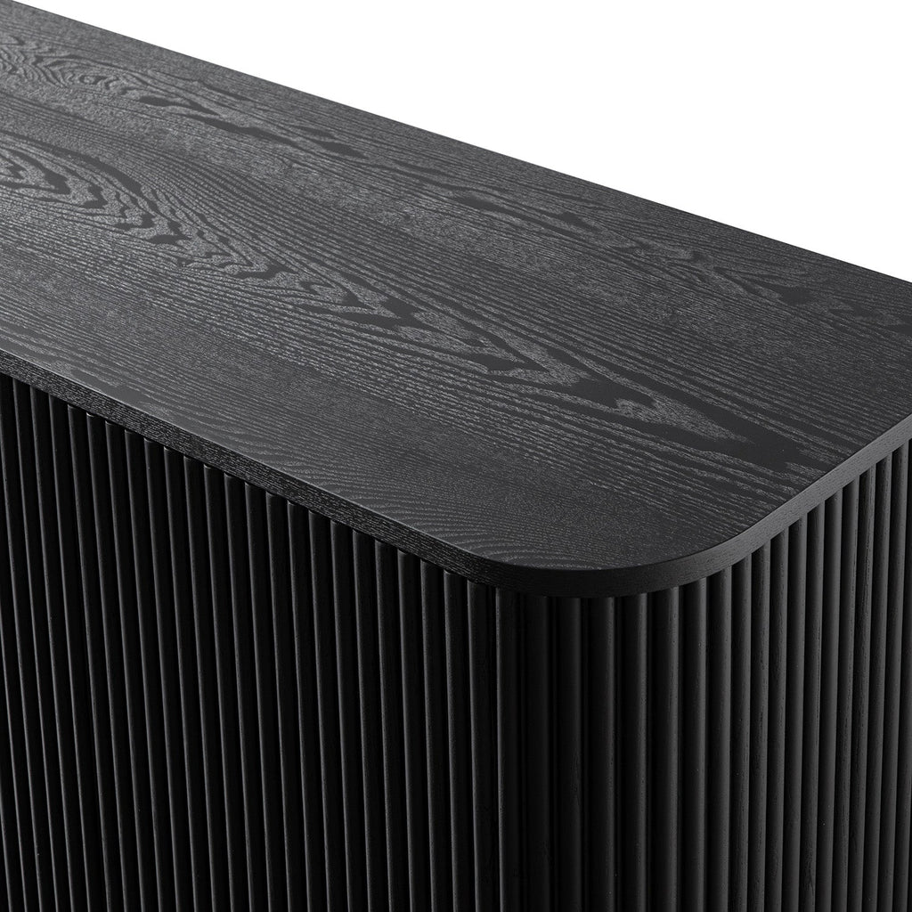 Maru Large 4-Door Sideboard, Black