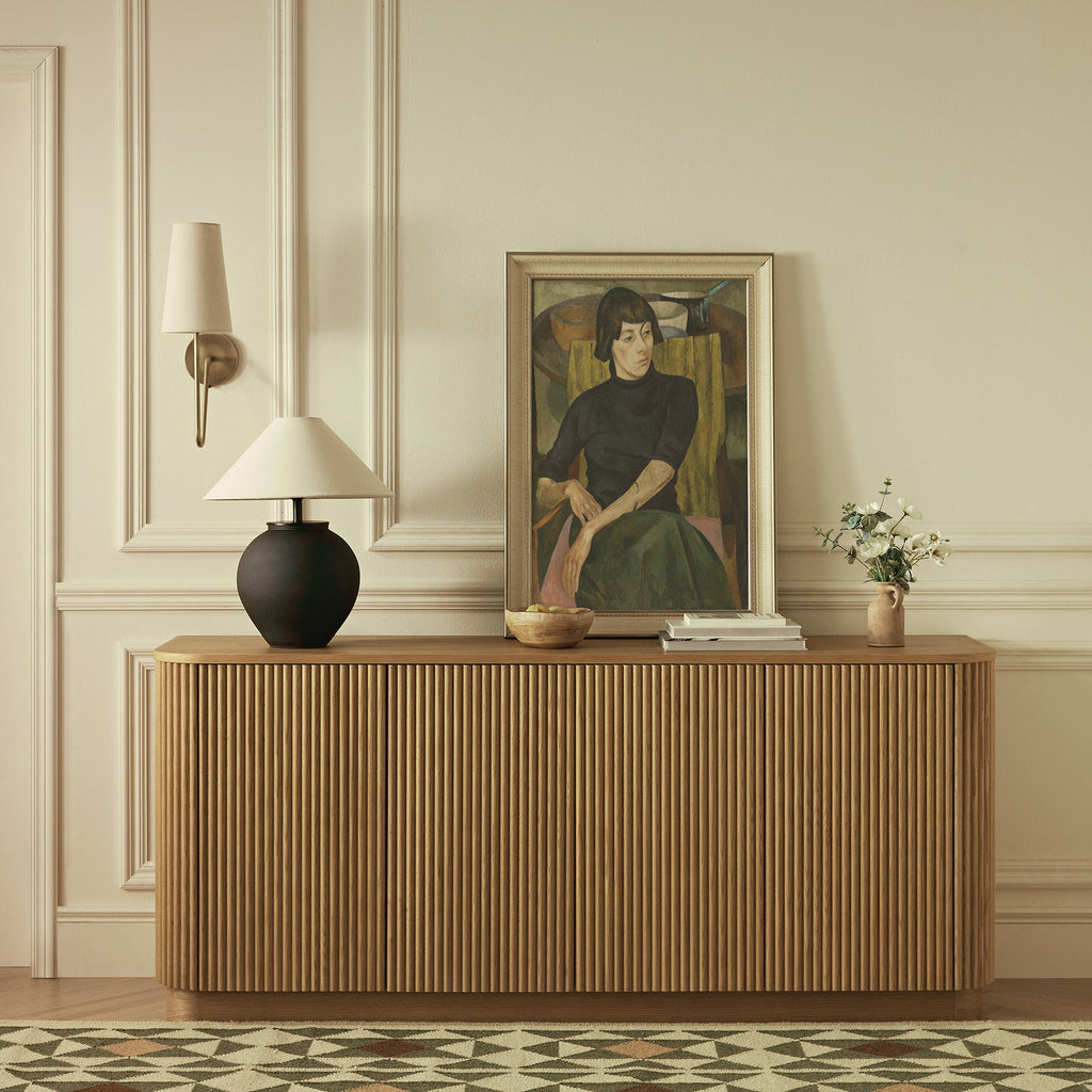 Maru Large 4-Door Sideboard, Oak