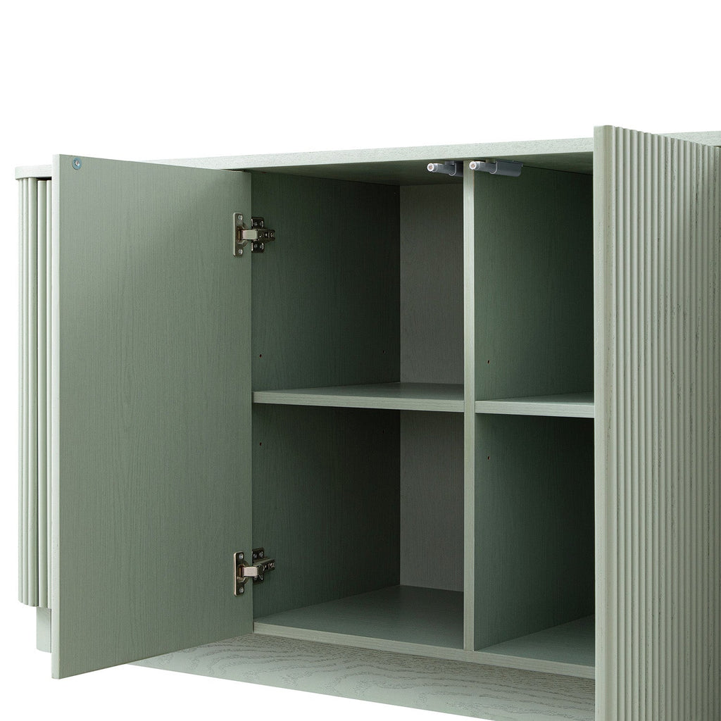 Maru Large 4-Door Sideboard, Sage Green