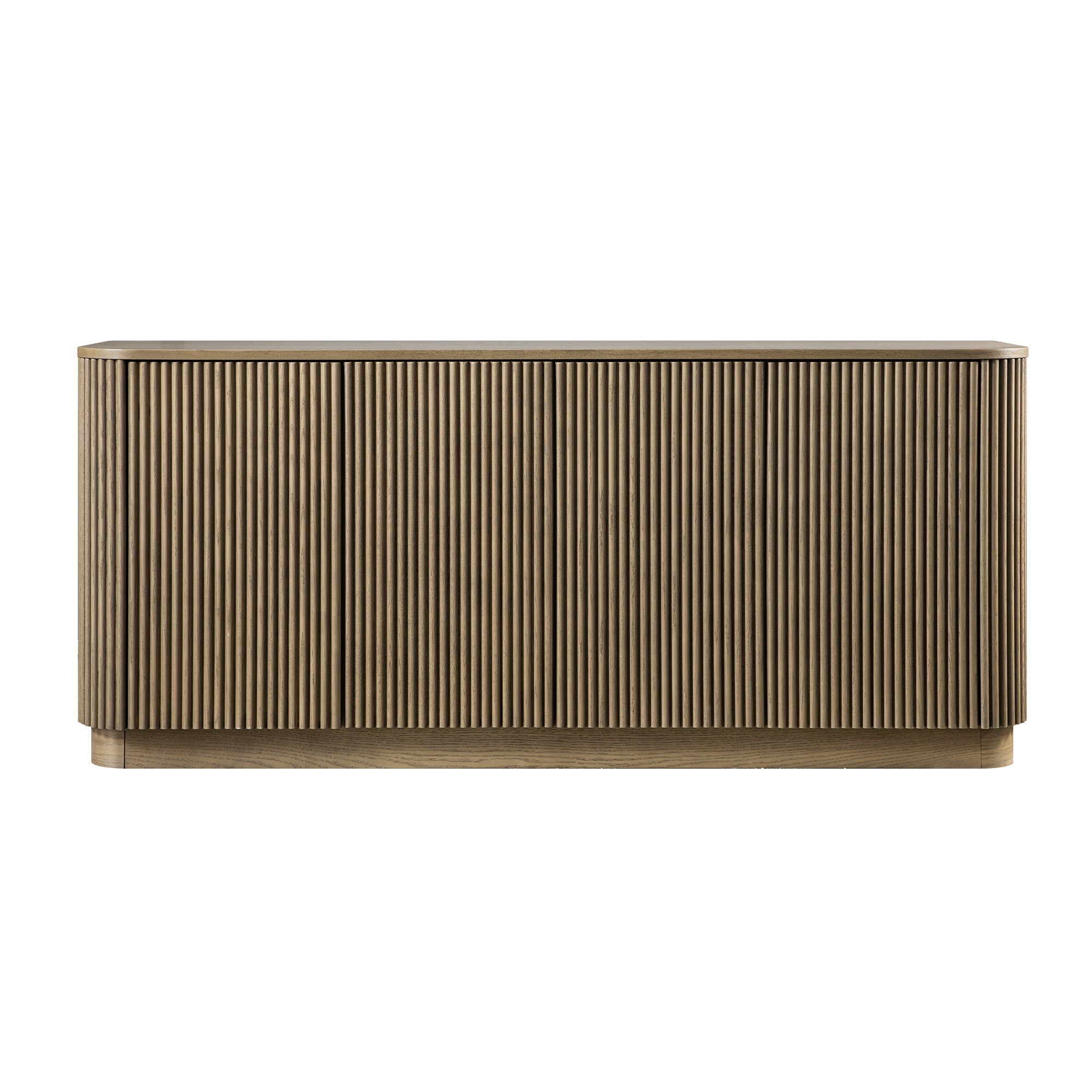 Maru Large 4-Door Sideboard, Silver Oak