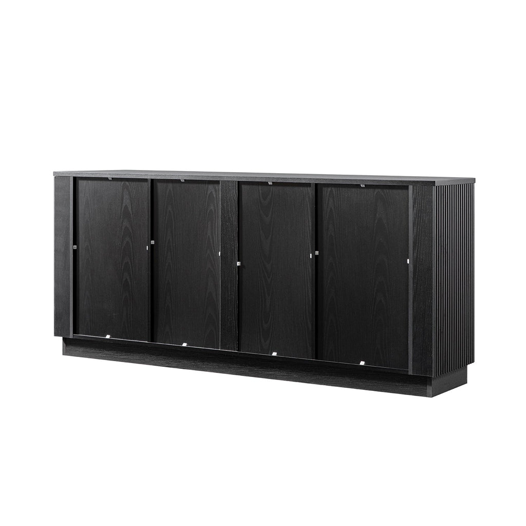Maru Large 2-Door Sideboard with Drawers, Black