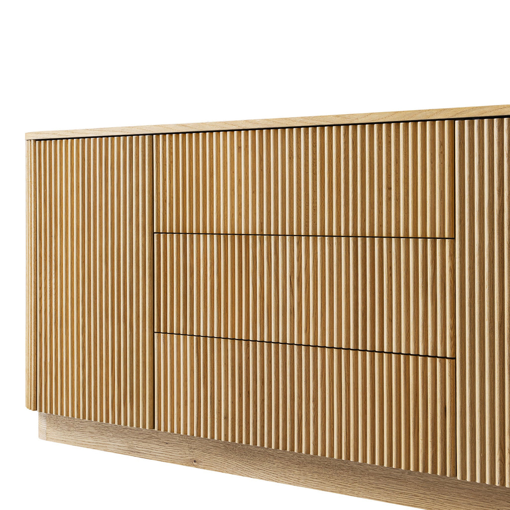 Maru Large 2-Door Sideboard with Drawers, Oak