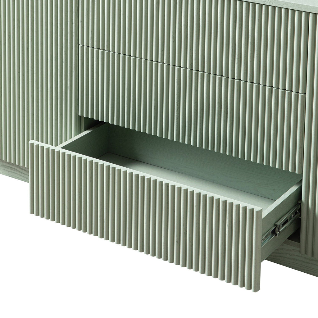 Maru Large 2-Door Sideboard with Drawers, Sage Green