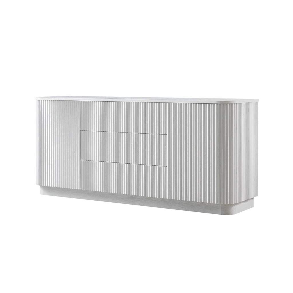 Maru Large 2-Door Sideboard with Drawers, Washed White