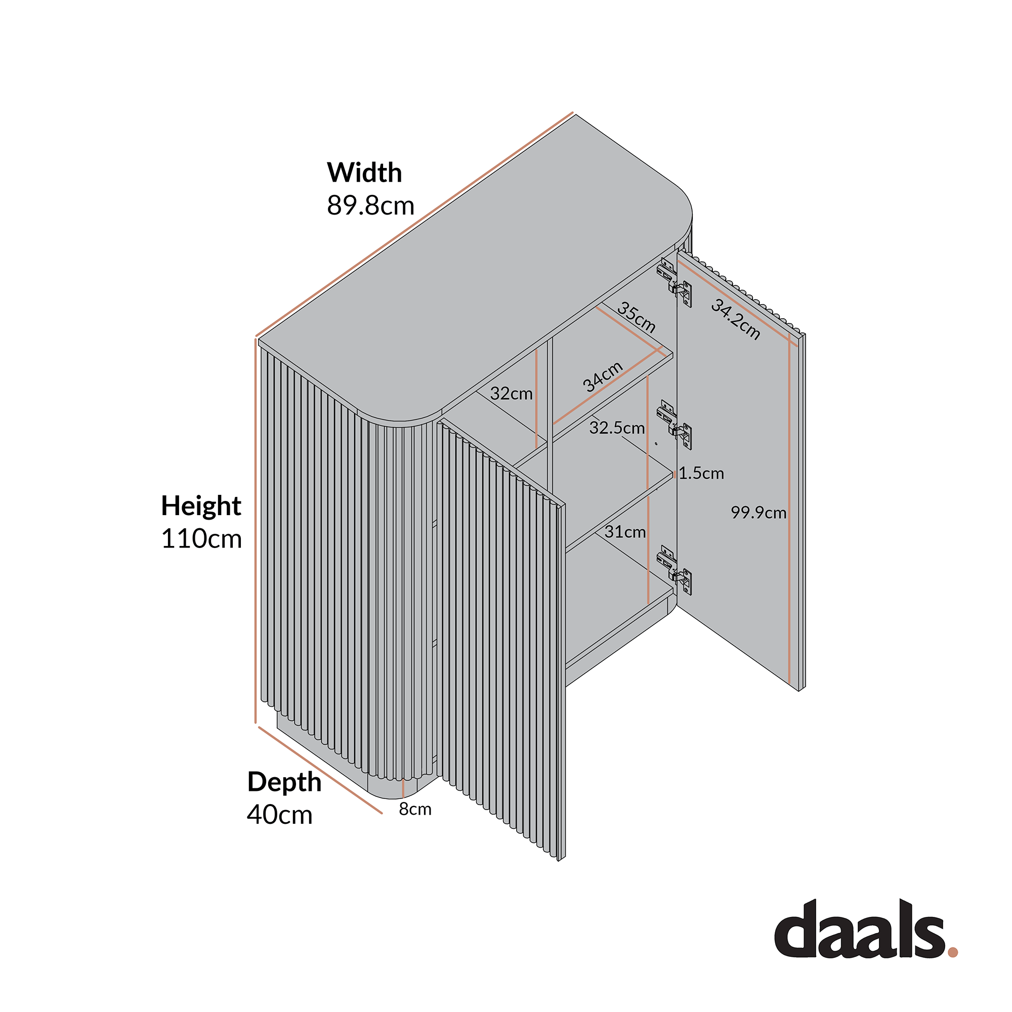 Maru Tall Cabinet, Black