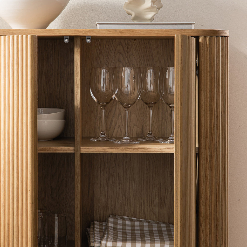 Maru Tall Cabinet, Oak