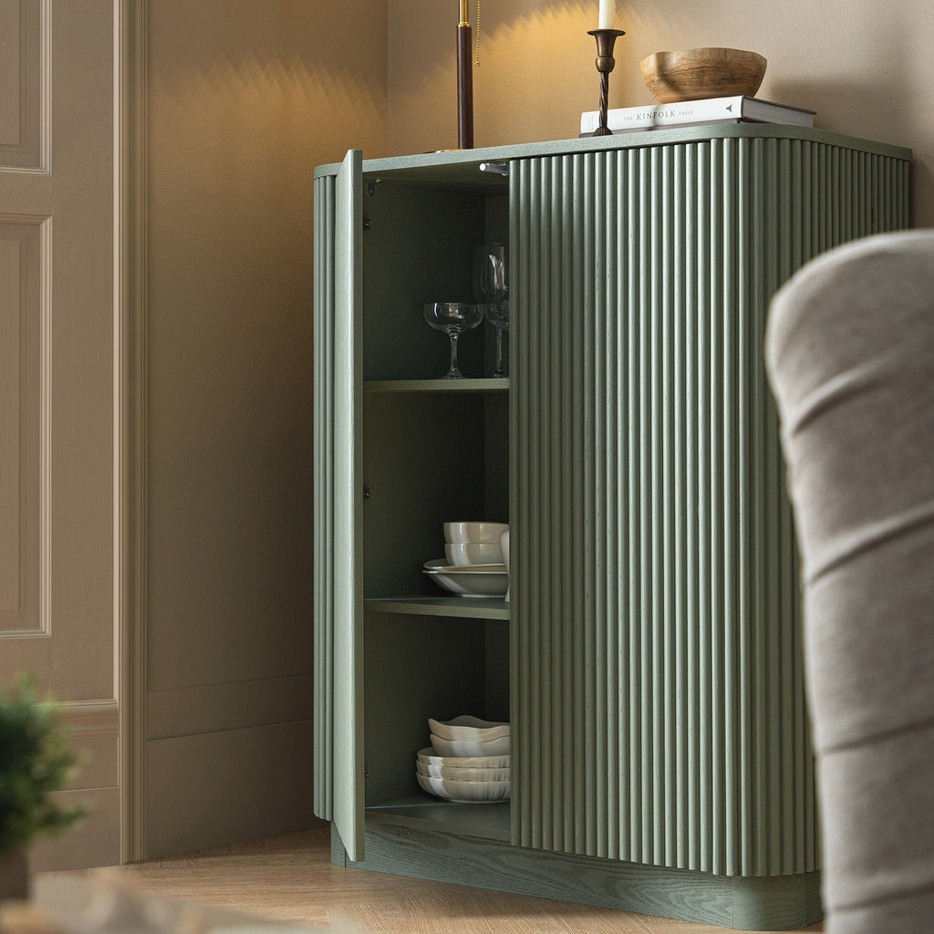 Maru Tall Cabinet, Sage Green