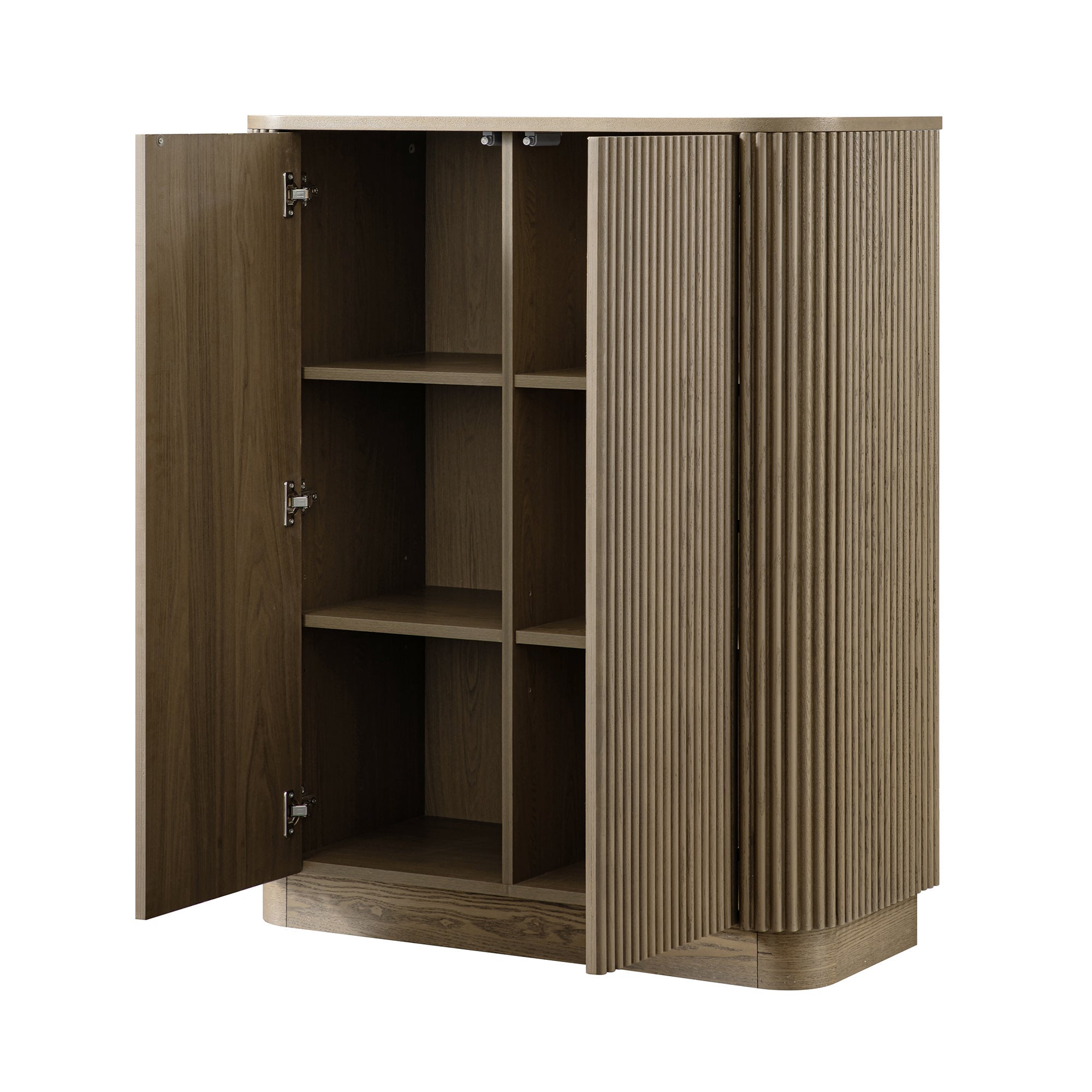 Maru Tall Cabinet, Silver Oak