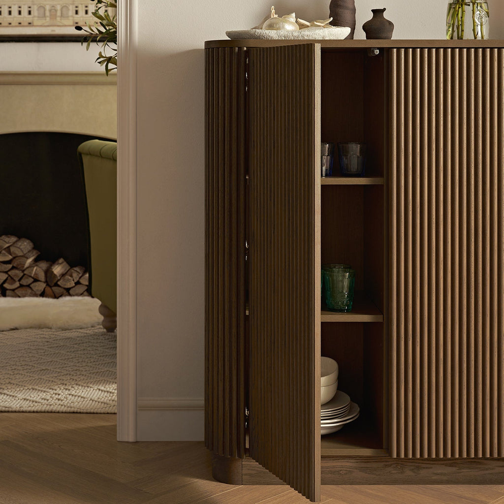 Maru Tall Cabinet, Silver Oak