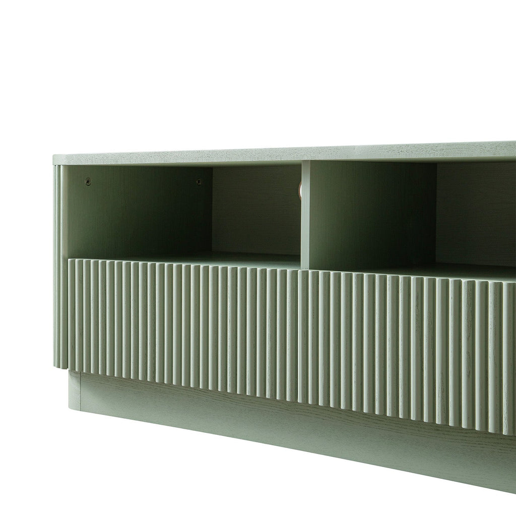 Maru 120cm TV Unit with Drawers, Sage Green