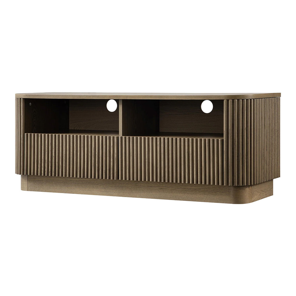 Maru 120cm TV Unit with Drawers, Silver Oak