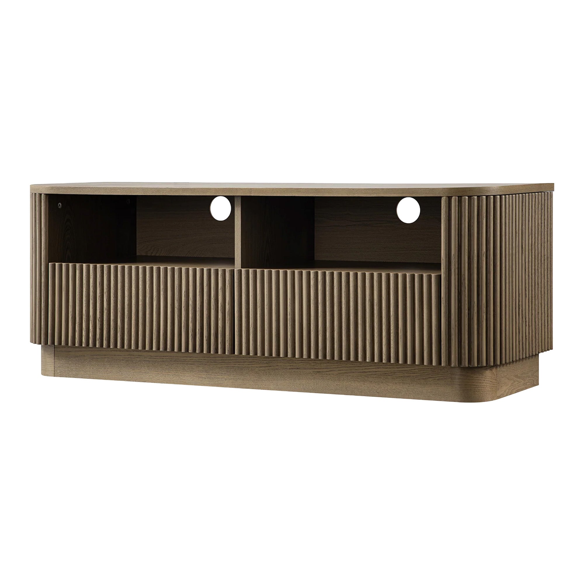 Maru 120cm TV Unit with Drawers, Silver Oak