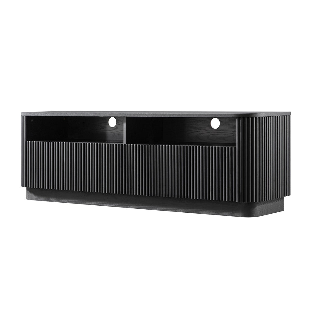 Maru 162cm TV Unit with Drawers, Black