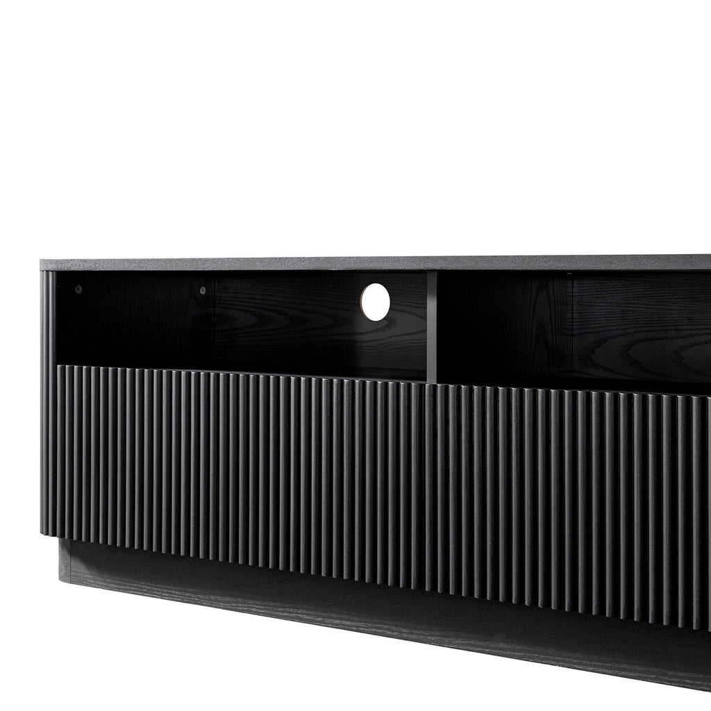 Maru 162cm TV Unit with Drawers, Black