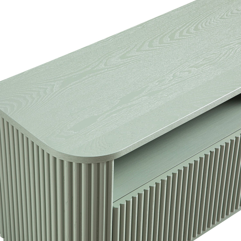 Maru 162cm TV Unit with Drawers, Sage Green