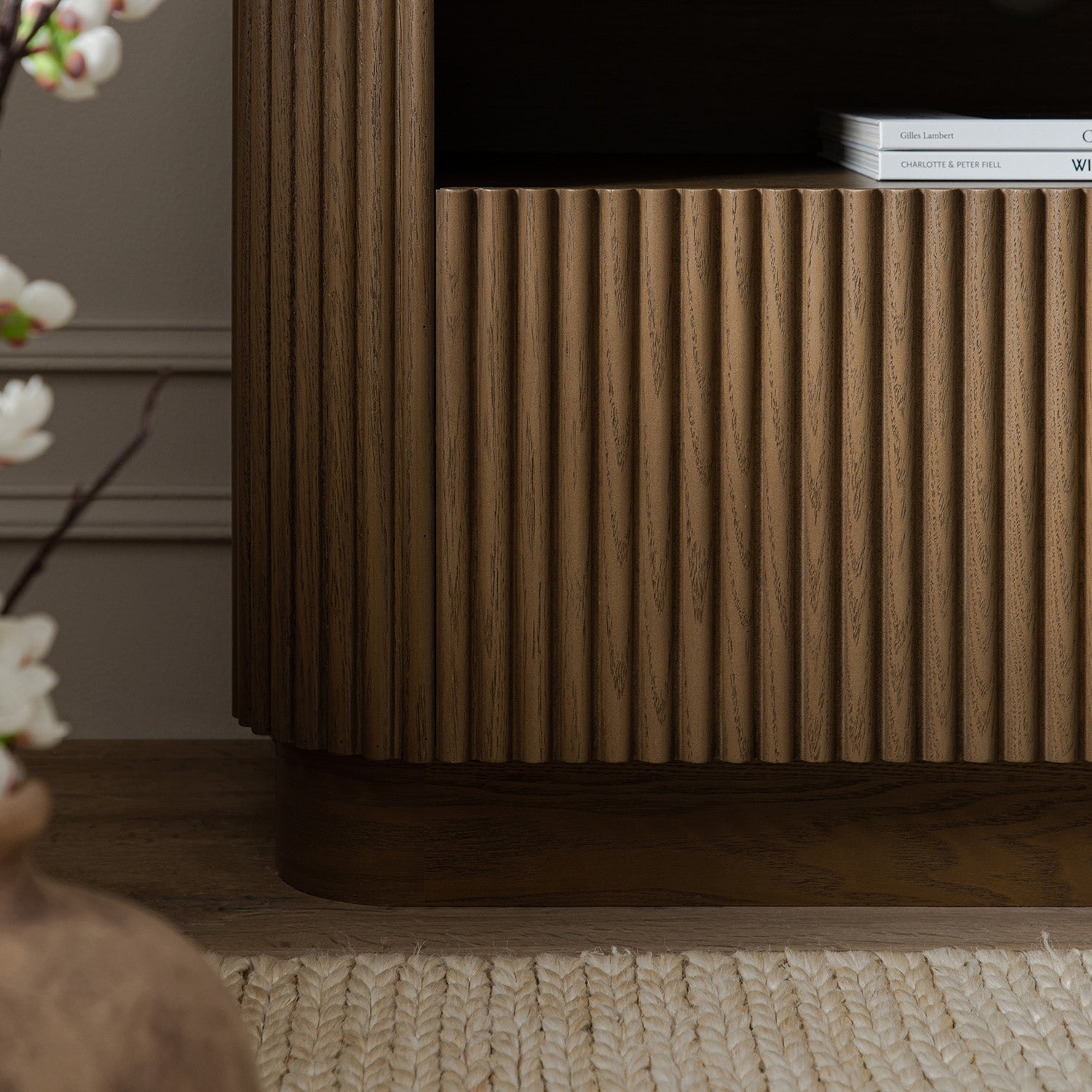 Maru 162cm TV Unit with Drawers, Silver Oak