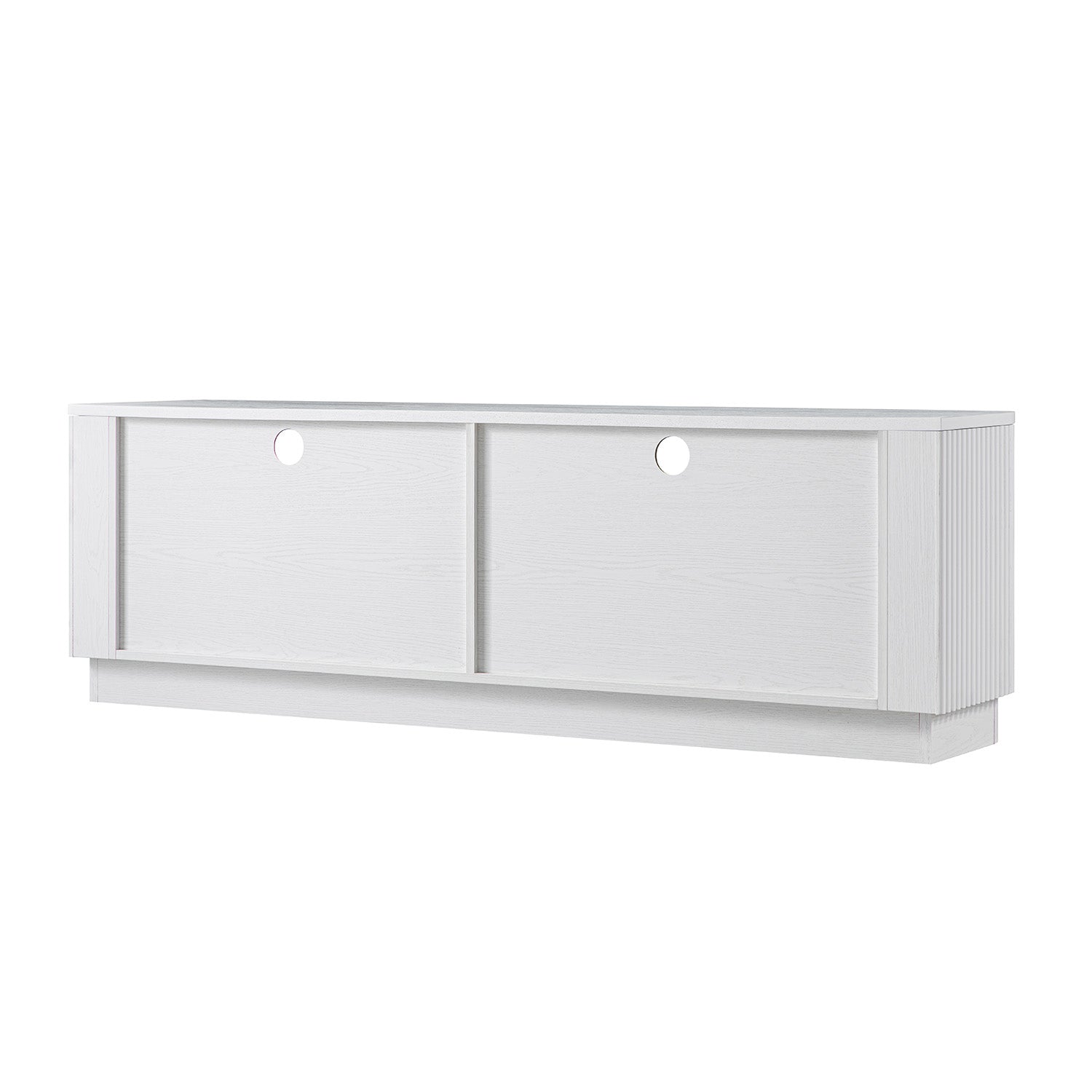 Maru 162cm TV Unit with Drawers, Washed White