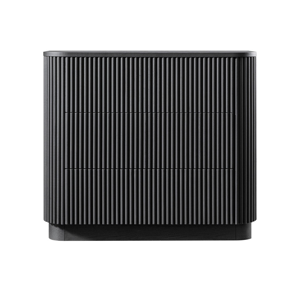 Maru Chest of 3 Drawers, Black