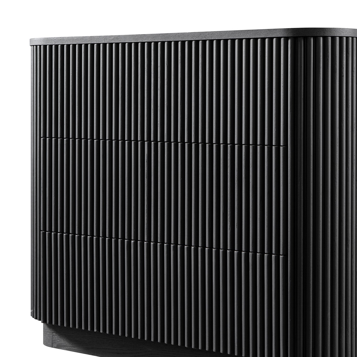 Maru Chest of 3 Drawers, Black