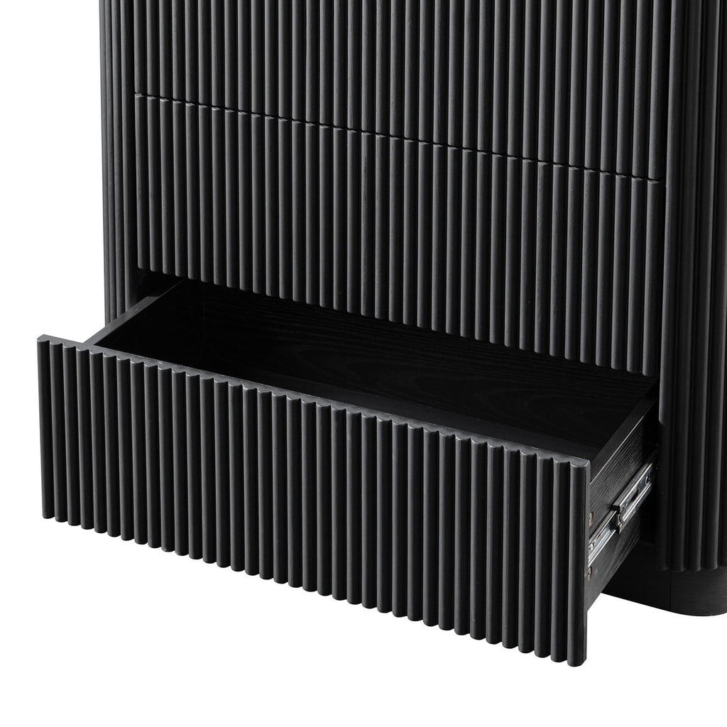 Maru Chest of 3 Drawers, Black