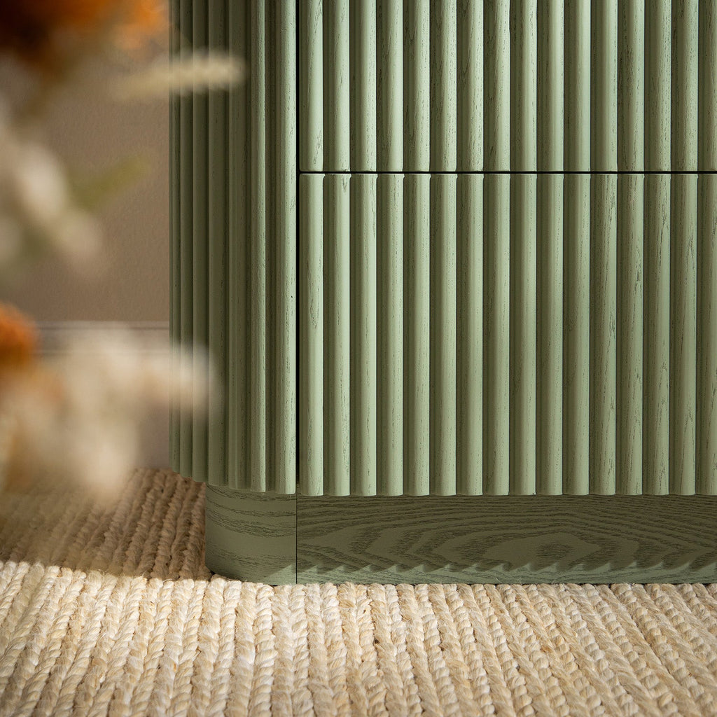 Maru Chest of 3 Drawers, Sage Green