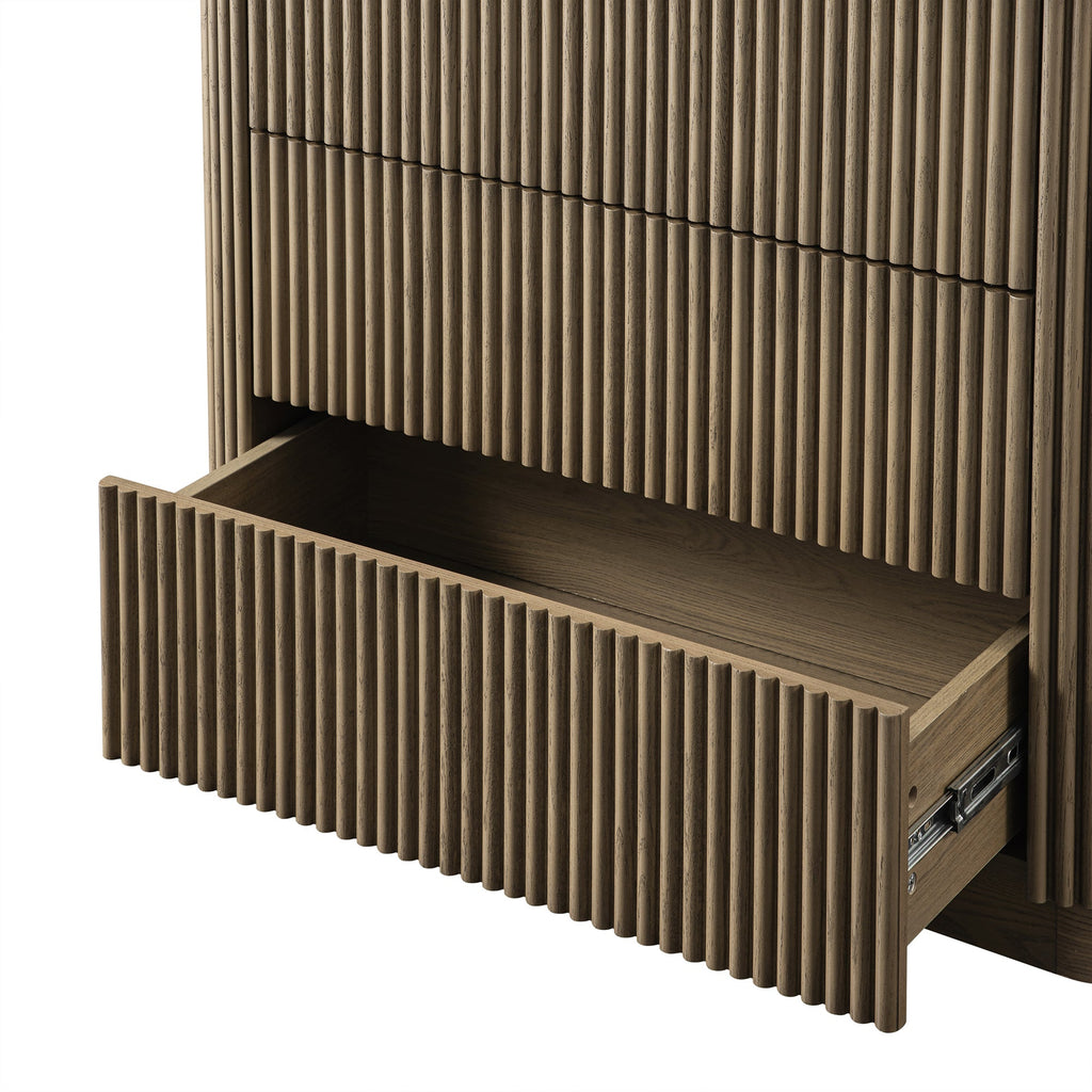 Maru Chest of 3 Drawers, Silver Oak