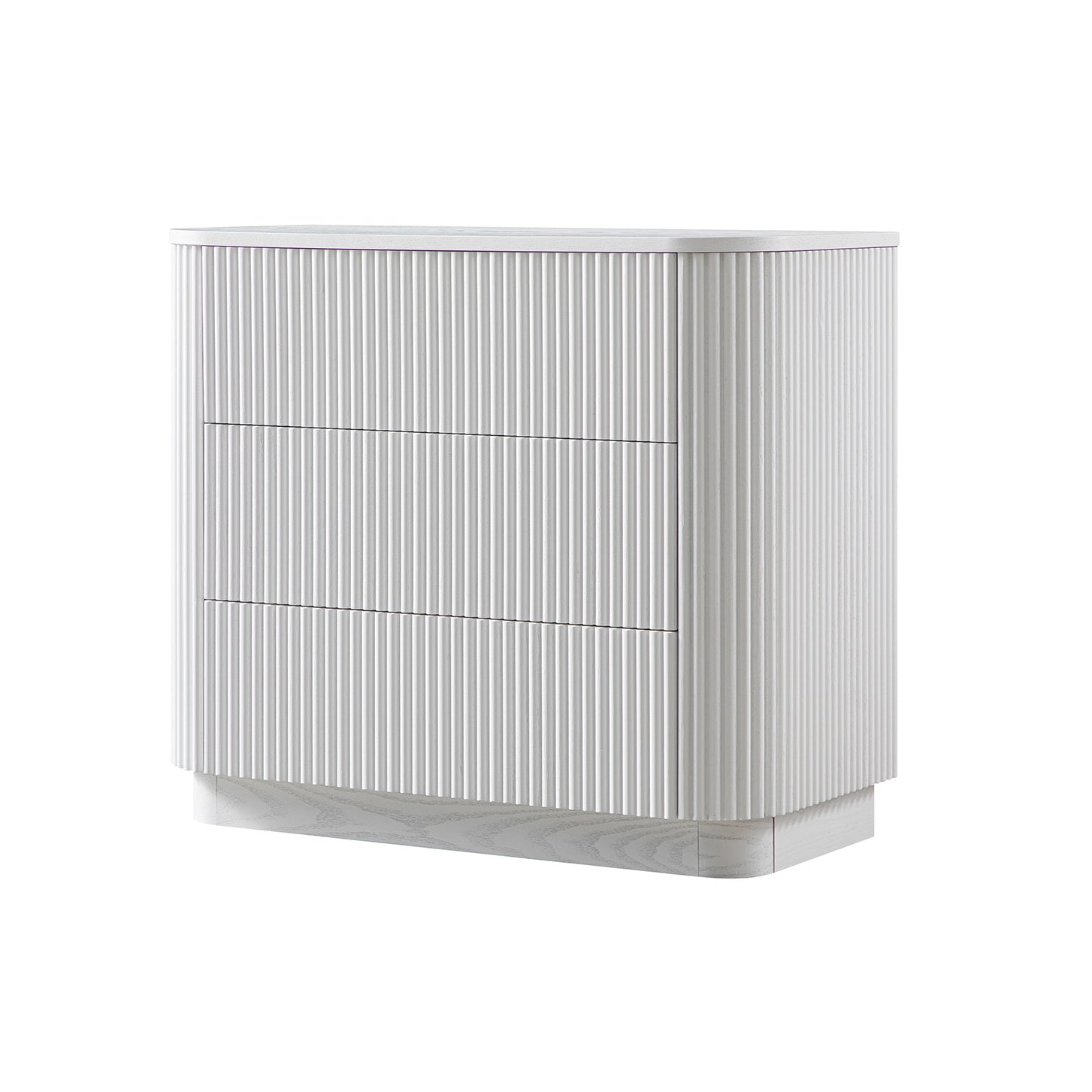 Maru Chest of 3 Drawers, Washed White