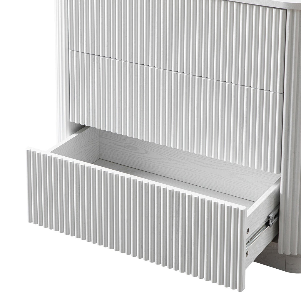 Maru Chest of 3 Drawers, Washed White