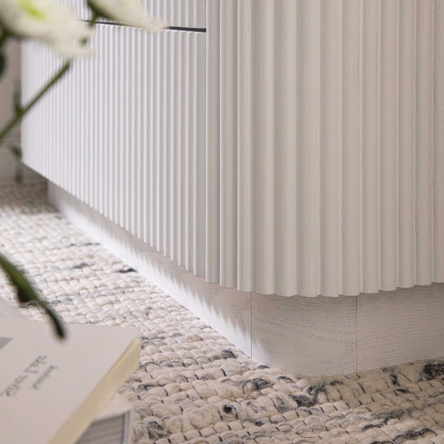 Maru Chest of 3 Drawers, Washed White