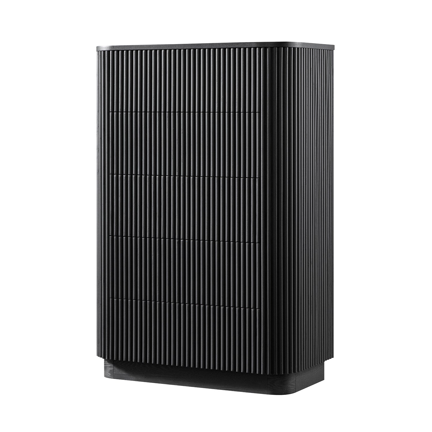 Maru Chest of 5 Drawers, Black