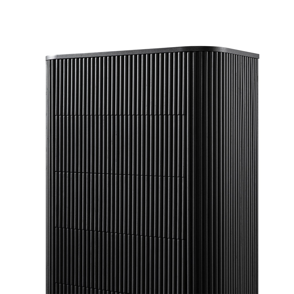 Maru Chest of 5 Drawers, Black
