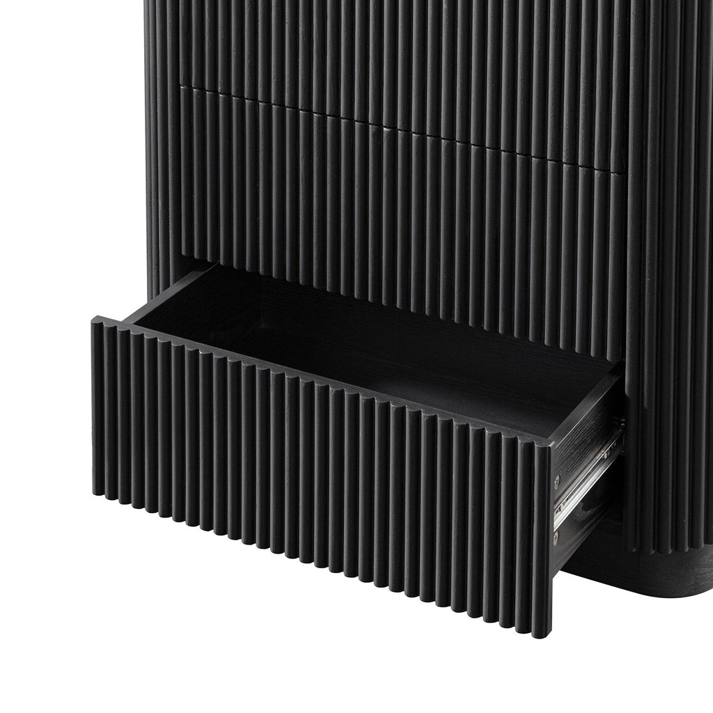 Maru Chest of 5 Drawers, Black